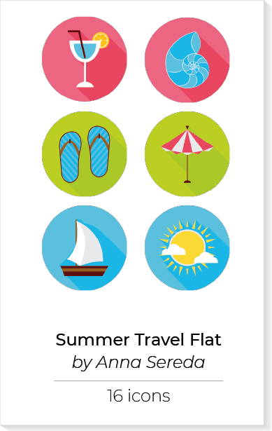 Summer Travel Flat icons